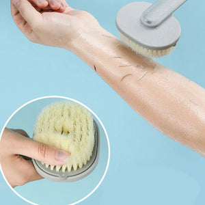 Brosse de bain massage amovible à long manche