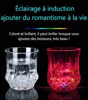 Tasse à eau lumineuse de induction