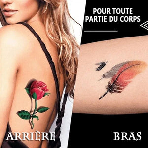 Autocollants de tatouage 3D à la mode 50 PCS