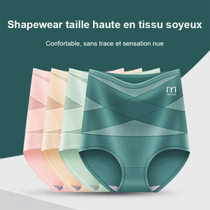 Culotte gainante de taille haute croisé