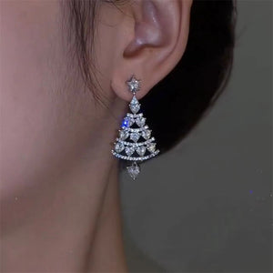 Boucles D'oreilles Tiges Sapin De Noël