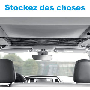 Sac de rangement en filet suspendu pour voiture
