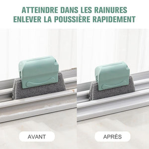 Brosse de Nettoyage Magique pour Rainures de Fenêtre et de Porte