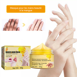 Masque pour les mains de beauté à la mangue