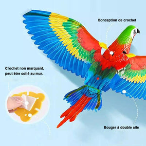 Oiseau de simulation suspendu jouet pour animaux