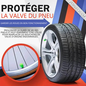 Bouchons de valve du pneu fluorescente universelles pour voiture