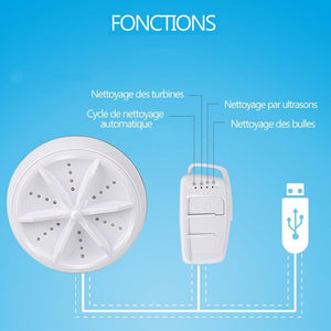 Mini machine à laver multifonctionnelle portative