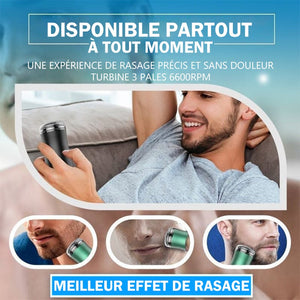 Rasoir électrique de poche Lavable