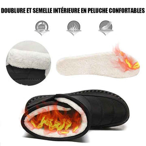 Bottes de neige d'hiver imperméables au-dessus de la cheville