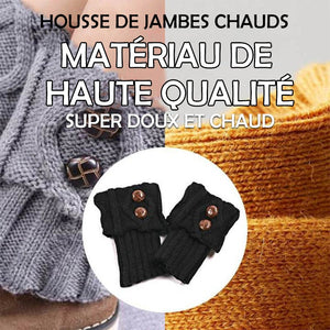 Housse de jambes chaud en tricot bottes(1 paire)