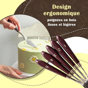 Spatules de Pâtisserie En Acier Inoxydable 5pcs