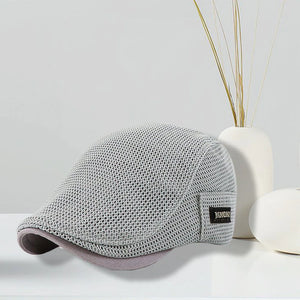 Casquette plate en maille d'été pour hommes