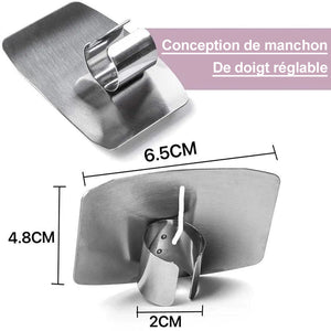 Protège-doigts en acier inoxydable