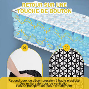 Coussin de siège de moto en nid d'abeille