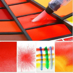 Palette de pigments de gouache solide
