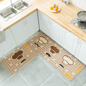 Tapis de cuisine antidérapant avec motif