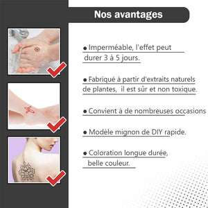 Ensemble de tatouage de jus