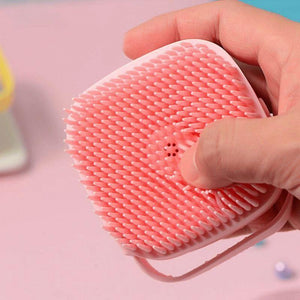 Brosse douce de massage en silicone pour le bain