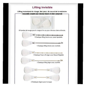 Autocollants bandes ultra invisibles pour le lifting du visage ( 1 ensemble de 40 pièces)