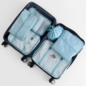 Ensemble d'organisateur d'emballage de bagages (7 pièces)