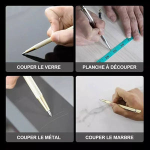 Stylo de lettrage de marqueur pour verre plaque en métal