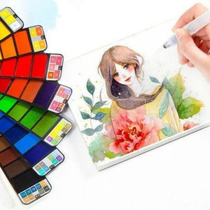 Palette de pigments de gouache solide