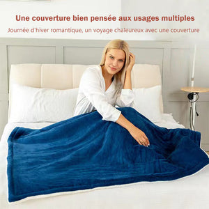 Couverture chauffante électrique lavable en machine