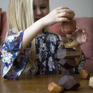 Ensemble de blocs d'équilibrage en bois