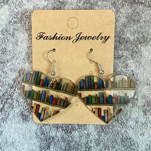 Boucles d'oreilles livre pour les amoureux des livres