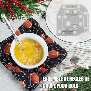 Règle de coupe pour bols