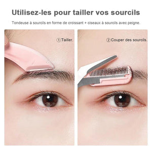 Jeu des ciseaux tondeuse à sourcils