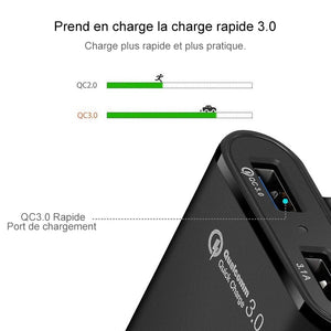 Chargeur rapide de voiture à quatre ports