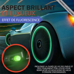 Bouchons de valve du pneu fluorescente universelles pour voiture