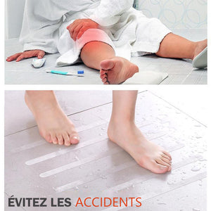 Bandes antidérapantes pour salle de bain