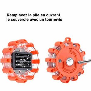 Voyant d'avertissement clignotant LED de la route