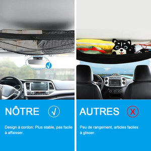 Sac de rangement en filet suspendu pour voiture