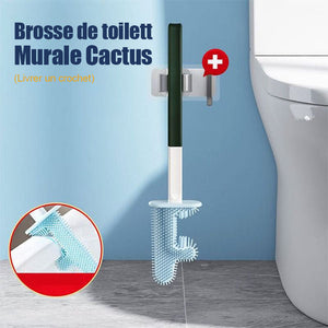 Brosse de toilette Cactus Pas d'espace mort