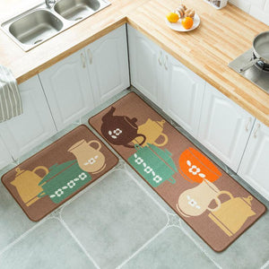 Tapis de cuisine antidérapant avec motif