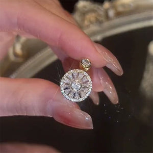 Bague tournante pour le soulagement de l'anxiété en cristal