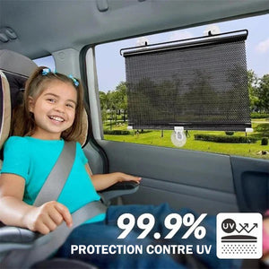 Pare-soleil à rouleau de fenêtre rétractable pour voiture/chambre