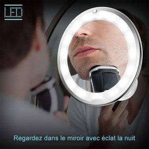 Miroir de maquillage avec lumière LED