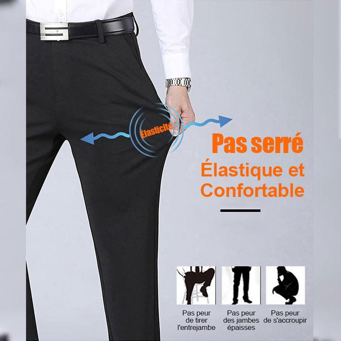 Nouveau pantalon classique pour homme, très extensible, à la mode