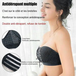 Soutien-gorge  sans bretelles avec dentelle