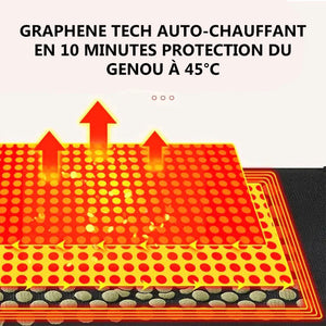 Enveloppe de genou auto-chauffante en laine de moxa et moxibustion au graphène