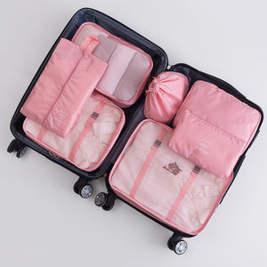 Ensemble d'organisateur d'emballage de bagages (7 pièces)