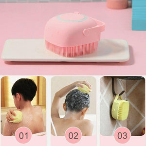 Brosse douce de massage en silicone pour le bain