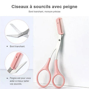 Jeu des ciseaux tondeuse à sourcils