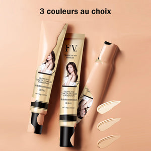 Fond de teint liquide doré et anticerne