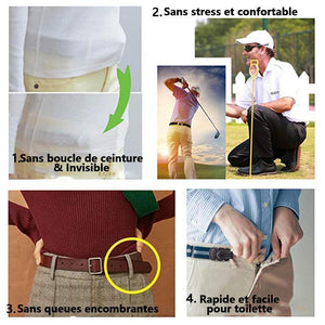 Ceinture élastique de pantalon sans boucle