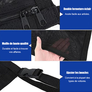 Sac de rangement en filet suspendu pour voiture